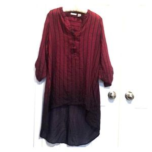 Ombré burgundy/plum top